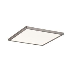 Paulmann 92939 Painel de LED com aro quadrado. 1 x 12 W IP44 regulável, candeeiro de teto, níquel mate, plafond, plástico, candeeiro para sala de estar 3000 K