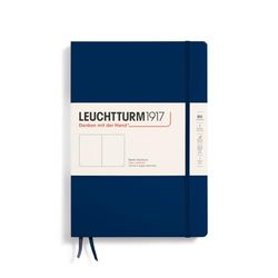 LEUCHTTURM1917 366177 Notitieboek Composition (B5), hardcover, 219 genummerde pagina's, marineblauw, blanco