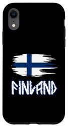 Carcasa para iPhone XR Diseño de bandera de estilo nórdico antiguo de Finlandia