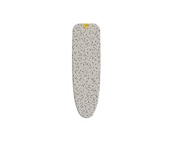 Joseph Joseph Ironing Board Cover 110 X 33Cm, Cotton With Padded Felt Underlay- For Use With Glide Compact, Ecru Scatter