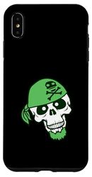 Chapeau de Pirate Squelette Halloween Foulard drôle Bande dessinée Coque pour iPhone XS Max