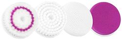 Medisana FB 885 Spazzola per La Pulizia del Viso 4 X Accessori di Ricambio con Accessorio per il Peeling, Spugna Cosmetica e Accessori per Pelli Normali e Sensibili