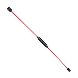 Relaxdays Unisex Relaxdays Swing Stick Fitness Swing Stick för Vibrationsträning Djupmuskler Flexibel Fibe, Röd, 1 st EU