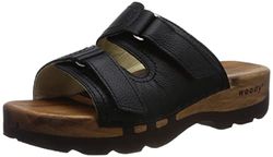 Woody Homme Roman Sabot, Noir, 49 EU