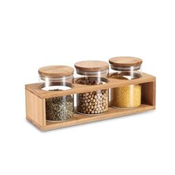 DKD Home Decor Set di 3 barattoli, Estándar