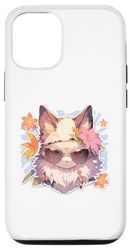 Custodia per iPhone 14 gatto gatto gatto gatto gatto gatto gatto gatto occhiali da