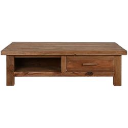 MESA CENTRO MADERA RECICLADA PINO 130X90X38