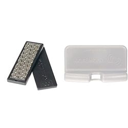 MOONFLEX Minifile Lima Diamantata, Multiply, Nero, 70x25 & Minituner Squadretta per Minifile, Multiply, Grigio Chiaro, 88°