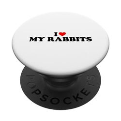 I Love My Rabbits PopSockets PopGrip Intercambiable