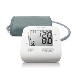 Citizen Upper Arm Blood Pressure Monitors with Large Cuff - BP Monitor Blood Pressure Machine with Large Digital Display, Irregular Heartbeat, Hypertension and Body Movement Indicators for Home Use
