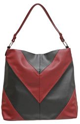 Envy 941, Bolsa DE Hombros para Mujer, Granate y Negro, Large