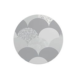 Questo Casa, Round Digital Printed Mouse Pad, Non-Slip Base, for Office and Home, Diameter:22cm