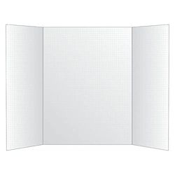 Vanishing Grid - Tablero de proyectos de espuma plegable de triple pliegue, 56 x 71 cm, líneas de cuadrícula blancas, paquete de 5