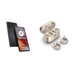 Moto G75 8+256 Charcoal Grey and Moto buds loop w/crystals by Swarovski