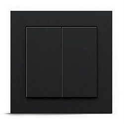 GIRA + Senic Friends of Hue Smart Switch | Compatibile con Philips Hue (senza batteria, nessuna ricarica) | Interruttore e dimmer wireless Homekit | Made in Germany | Nero