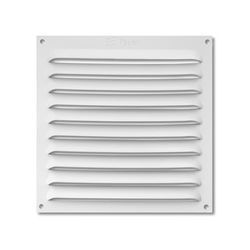 Zarivy Grille en Aluminium 150 x 150 mm avec moustiquaire Blanche, idéale pour la Ventilation et la Protection Contre Les Insectes.