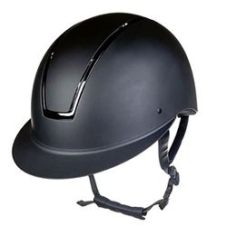 HKM Lady Shield ridhjälm, svart/svart glänsande, L 58 cm – 60 cm storlek