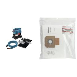 Bosch Professional Gas 35 M AFC - Aspirador seco/húmedo + 5 Bolsas de Aspirador vellón (para Gas 35, en Funda plástico)