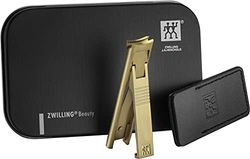 ZWILLING Coupe-ongles Twingo avec boîte cadeau en métal - Couleur : doré mat