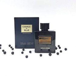 Fragrance World Canale Di Blue Intense - Eau de parfum spray da uomo, 96,4 g