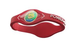 Power Balance Bracciale di silicone, Rosso/Bianco, medium