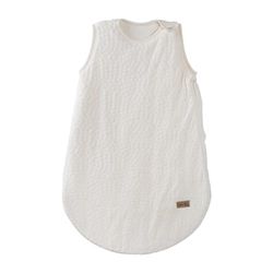roba Baby sovsäck 70 cm Seashells Oyster för nyfödda - året runt - ekologisk bomull - GOTS och OEKO-TEX Standard 100 certifierad muslin - vit