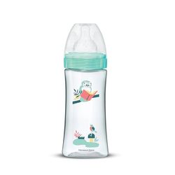 DODIE Anti-koliek zuigfles, rond, 330 ml + 6 maanden, 3 snelheden, debiet 3, groen