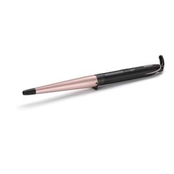 BaByliss Boucleur manuel conique Rose Quartz - Cylindre conique en céramique de 25 à 13mm, Pour des boucles et un wavy naturels, 6 réglages de température de 160°C à 210°C , Noir et rose, C454E