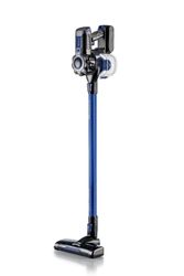 Ariete 2722 - Aspirador escoba sin cable 2 en 1 (22 V batería litio, 1 litro, indicador led, triple filtración, filtro hepa, silencioso), color azul detalles gris