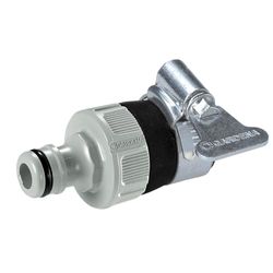 Gardena 2908-20 Adaptador de torneira universal para conectar a mangueira de jardim Gardena a uma torneira sem rosca com um diâmetro externo de 14 - 17 mm, resistente à corrosão