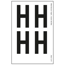 V Safety One Letter Sheet - H - 108mm Character Height - 300x200mm - Self Adhesive Vinyl