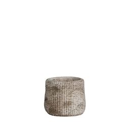 Kyan pot rond beige - h9xd10,5cm