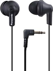 Panasonic ErgoFit bedrade hoofdtelefoon, in-ear hoofdtelefoon met dynamisch kristalhelder geluid en ergonomische, op maat gemaakte hoofdtelefoon (S/M L), 3,5 mm jackconnector voor mobiele telefoons en