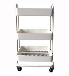 MaxWorks 50175 Carrito de herramientas de 3 niveles de metal con ruedas