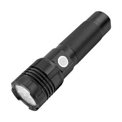 ANSMANN Lampe torche PRO 3000R (1 pce) – Lampe de poche rechargeable idéale pour les professionnels, les sportifs, etc. – Lampe torche puissante aux 6 modes de fonctionnement (dont SOS)