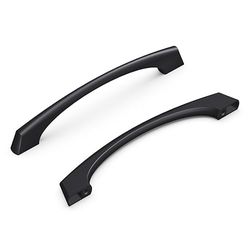 Hickory Hardware P3371-MB Greenwich Collection Pull, 128 mm de centre à centre, noir mat