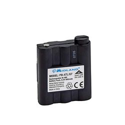 Midland - Bateria PB-ATL/G7 para Walkie Talkie e rádio amadores, compatível com G7/G7XT/G7PRO, G9/G9PLUS/G9PRO, Pacific, 800 mAh (6 V)- pilhas recarregáveis, autonomia prolongada, substituição