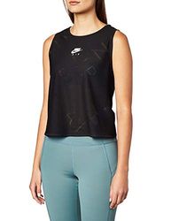 Nike W Nk Tank Air - Camiseta Deportiva para Mujer, Color Negro y Blanco, Talla M