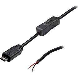 TRU COMPONENTS Cavo di collegamento USB con interruttore, dritto, 2 poli, TC-2509036, contenuto: 1