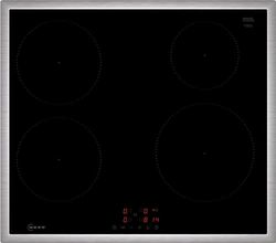 NEFF T46SBE1L0 N50 Plaque de cuisson vitrocéramique autonome 60 cm de large, contrôle tactile, niveau de puissance, démarrage rapide, démarrage rapide, pose horizontale, noire