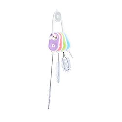 Munchkin Details Sippy Cup Cleaning Brush Set (Straw Brush, Spout Brush, Lid and Threads Brush and Detail Brush), Pack of 4