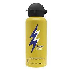 Botella aluminio 0,45 L. tapón Hit - Superheroe