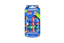 READ MY LIPS - Pepsi Flavoured Lip Balm Set - Formulated With Beeswax - Fun Party Bag Fillers Or Christmas Stocking Stuffers - Cruelty Free - 4 Exciting Tastes Pack