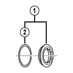 SHIMANO Anel de fecho espaçador componentes e peças sobressalentes para bicicletas, adultos unissexo, multicolorido, tamanho único