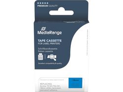 MediaRange Plastic tape cassette, voor/vervangt Brother TZ-541/TZE-541, permanent hechtend, 18mm, 8m, gelamineerd, zwart op blauw