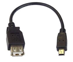 PremiumCord - Cavo adattatore USB A/femmina – Mini 5 Pin USB/spina 20 cm OTG