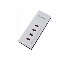 Watio Wave Chargeur - Chargeur de Voyage/Mural avec 4 Ports USB, 1 Port de 2 A et 3 Ports de 1 A, Couleur Blanche, idéal pour Plusieurs appareils. *
