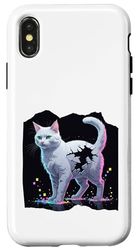 Gatto Pixel Custodia per iPhone X/XS