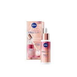 NIVEA Cellular Expert Lift Siero Lift 3 Aree (1 x 30 ml), siero antirughe con x10 Bakuchiol puro altamente concentrato, siero anti-età per viso, collo e scollatura