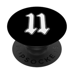11 Blanco Número 11 Latino Deportes Fan Team Cholo Easy PopSockets PopGrip Adhesivo